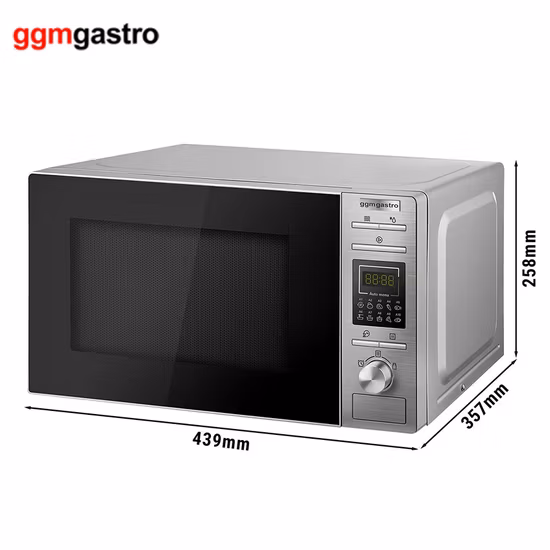Cucina domestica Forno a microonde con controllo digitale 30L 900W con griglia per uso domestico Forno a microonde da tavolo con piatto girevole in vetro rimovibile e display LED 220V