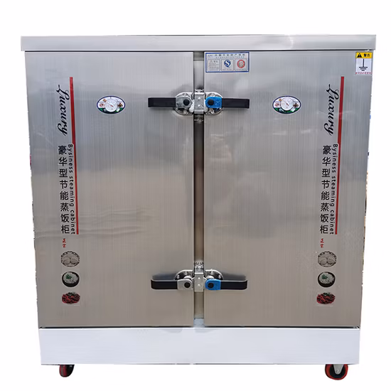 Vaporiera per alimenti per attrezzatura da cucina per cottura a vapore per riso a gas commerciale