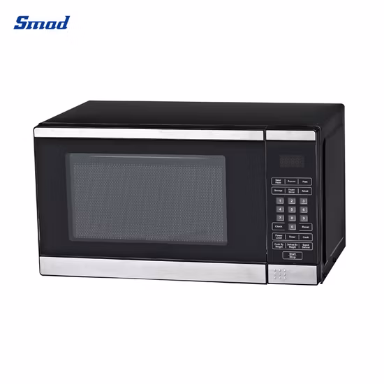 Tavolo da pizza per cucina domestica 0,7 Cuft 700W Elettrico multifunzionale Smart Piccolo Sicuro Plastica Convezione intelligente Controllo digitale Forno a microonde con grill